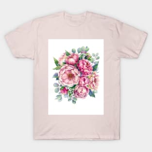 Peonies with buds T-Shirt